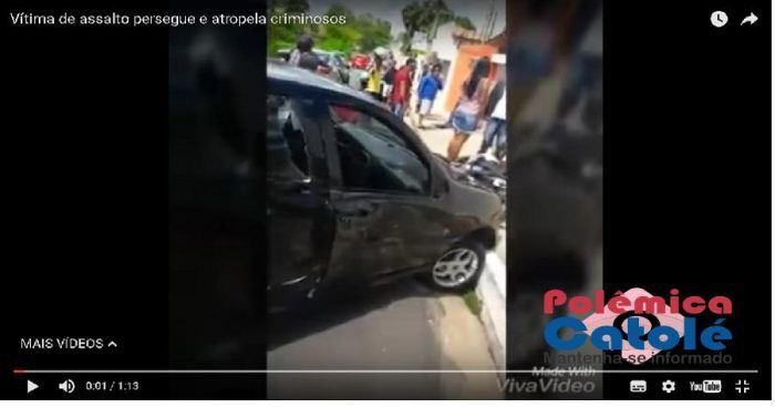 bandido atropelado