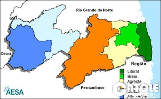 mapa paraiba clima