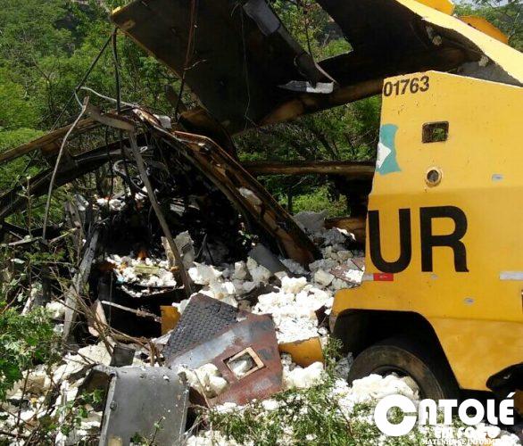 carro forte explodido no sertao