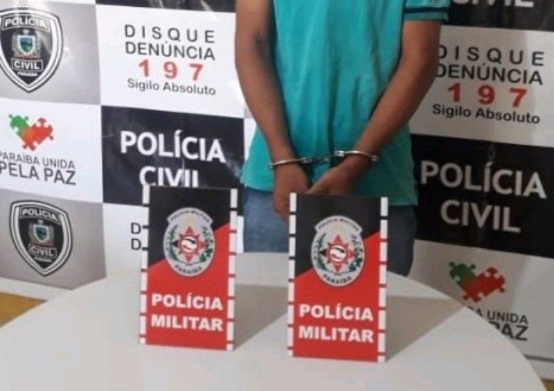 jovem natural de catole do rocha acusado de homicidio e preso pela policia militar