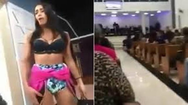 video travesti invade culto e expoe relacao com pastor aos gritos assista