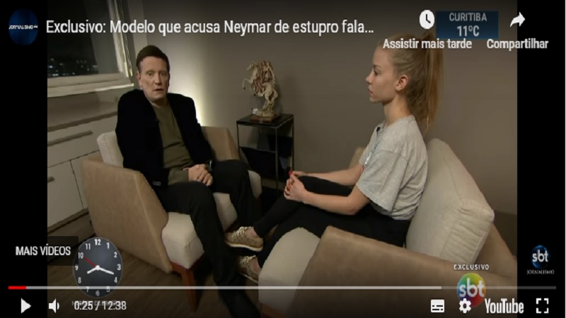 mulher que acusou neymar quebra o silencio assista a entrevista