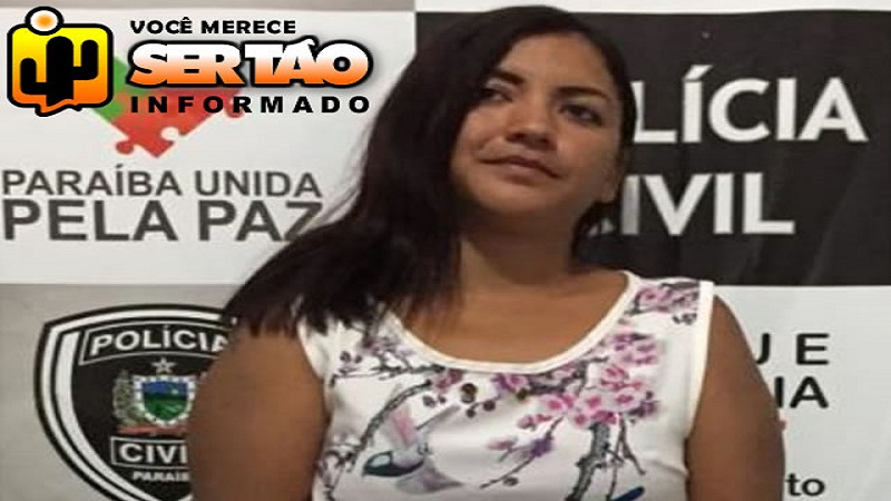 mulher acusada de homicidio e presa pelas policias civil e militar na paraiba