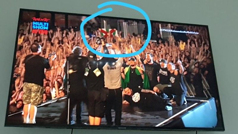 catoleenses levam bandeira da cidade para o rock in rio e aparecem em transmissao ao vivo