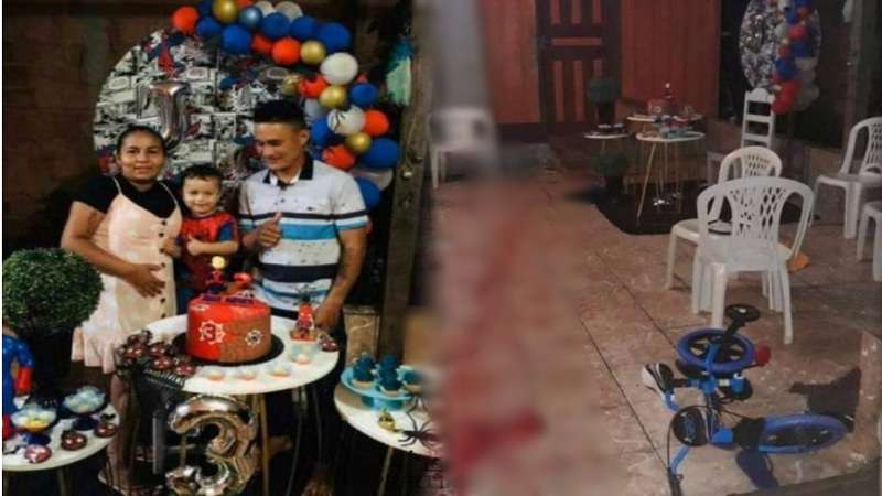 casal e executado em plena festa de aniversario de 3 anos do filho video