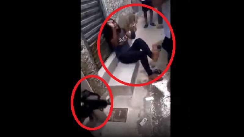 video mostra garota levando surra de criminosos apos gravar video assista