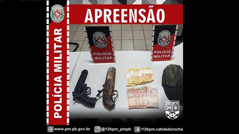 pm prende suspeito de roubo em flagrante