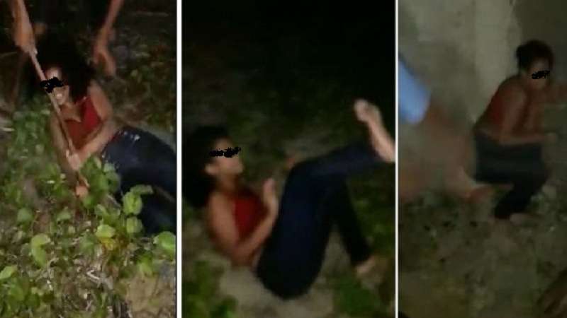 imagens fortes video mostra jovem sendo barbaramente espancada com barra de ferro por criminosos apos trair faccao