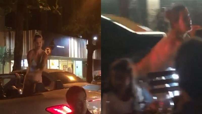 video pancadaria entre mulheres termina com uma delas sem biquini veja