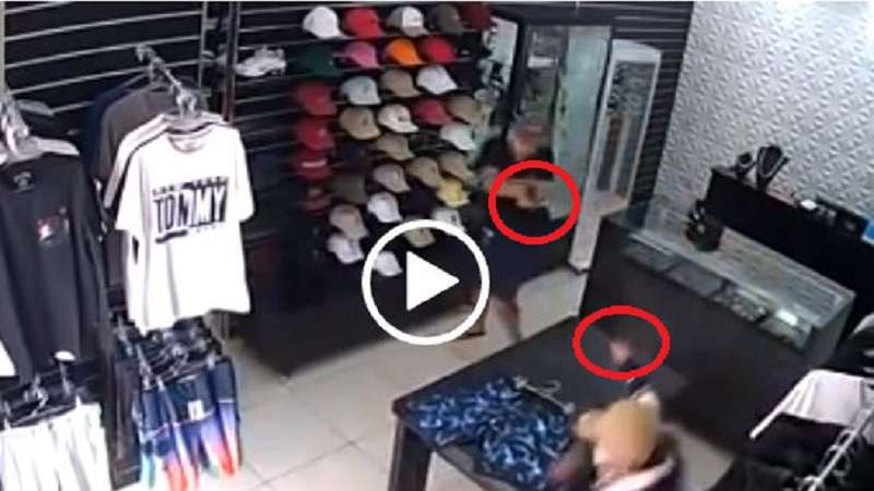 video dono de loja reage a assalto e mata tres ladroes