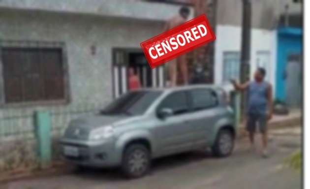 video amante sem roupa sobe em carro e exige o mesmo direito da esposa